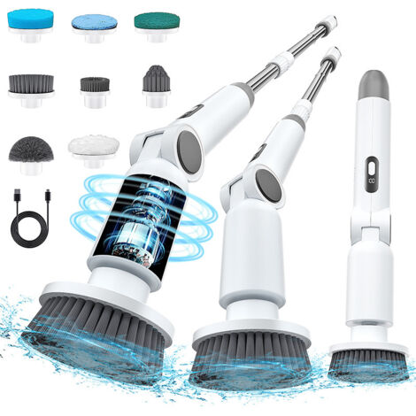 APEX Cordless Electric Spin Scrubber ,4000mAh 2 Speed Modes - IPX7 Waterproof Shower,Effortless Home Cleaning (1/4)
