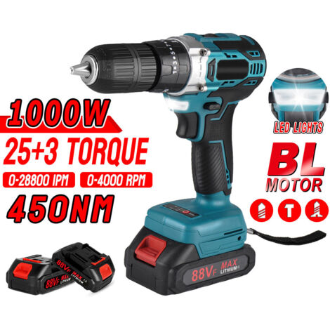 APEX Perceuse visseuse sans fil 18V - 2 batterie + chargeur - 2 vitesses (1/4)