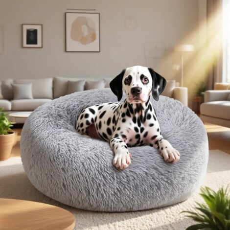 APEX Panier d'intérieur pour chat - 60 cm - Convient aux chiens de petite et moyenne taille - Rond, lavable, fond antidérapant