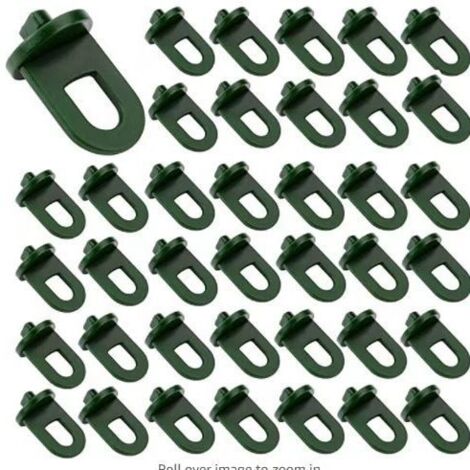 APEX Clips de fixation torsadés pour serres [paquet de 50] pour l'intérieur des serres,pour la suspension d'ancrages à partir de vitrage (1/5)