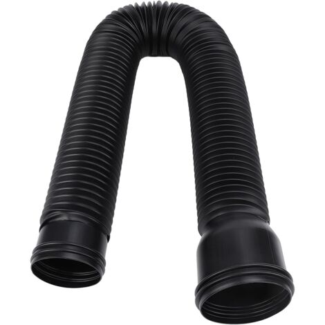 Rallonge Flexible De Gouttière 50-147cm - Connecteur Tuyau Drainage Noir Pour Évacuation Eau Pluie
