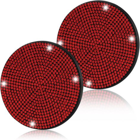 CGEAMDY sous-Verres de Voiture, 2 Pièces Bling Accessoire
