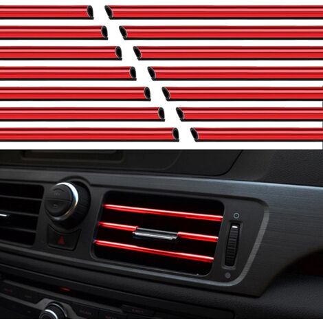 APEX Lot de 20 baguettes décoratives chromées en PVC pour aérateurs de voiture, compatibles avec tous les modèles. (1/4)