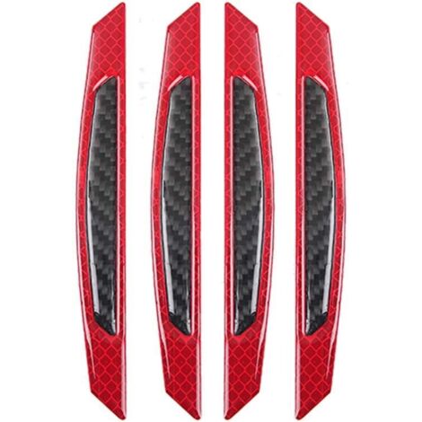 APEX Bandes de protection multicolores pour bords de portières de voiture, protections anti-rayures, lot de 4 (rouge) (1/5)