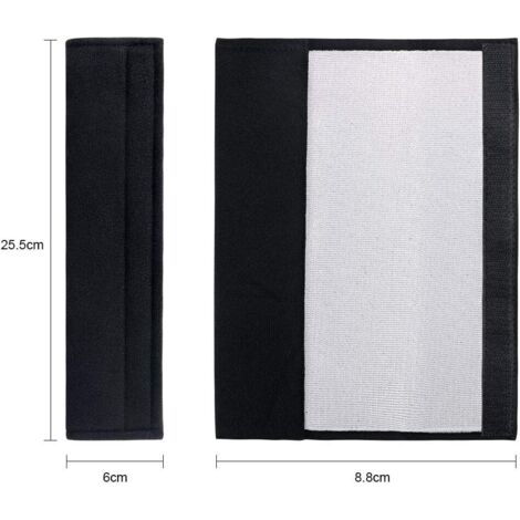 Lot De 2 Protège-Ceintures De Sécurité Sparco - Rembourrage Confort, Fixation Velcro - Gris, Pour Voiture