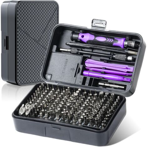 APEX Kit de tournevis de précision 170 en 1, kit d'outils de réparation professionnel avec étui de transport pour PC, ordinateur (1/5)