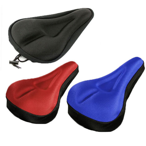 APEX Coussin de selle de vélo, housse de selle de vélo en gel souple et confortable, coussin de selle de vélo imperméable (rouge)