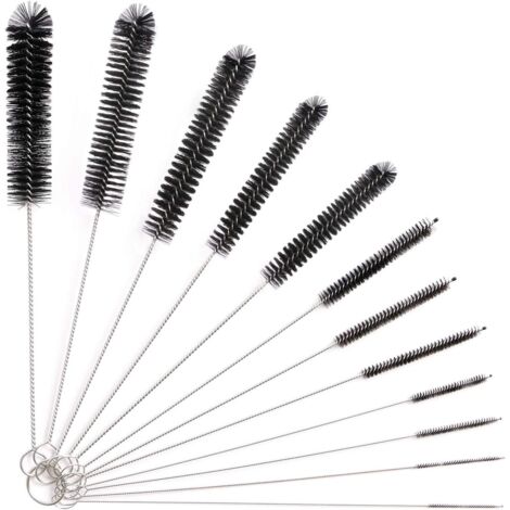 Lot De 10 Brosses De Nettoyage En Nylon Pour Bouteilles à Col étroit, Vin/bière/eau/bouilloire