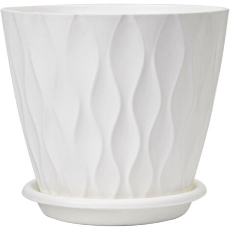 Plastiken TES Ensemble De Pots Ronds Pour Intérieur Et Extérieur Avec