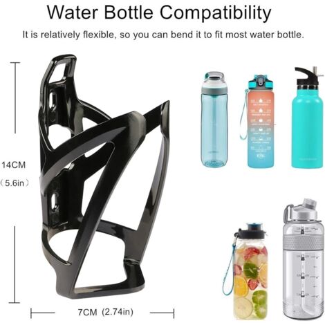 Porte-bidon Vélo Universel En Polycarbonate – Support Gourde Pour Guidon Route Et VTT – Montage Facile Et Solide