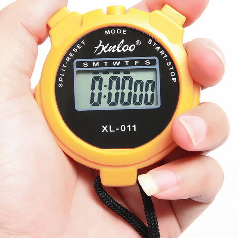 APEX Chronomètre de sport numérique avec horloge, calendrier et alarme, grand écran, antichoc. (1/3)