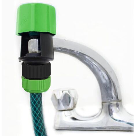 APEX Raccord de tuyau d'arrosage pour robinet de cuisine et jardin, adaptateur mélangeur pour usage intérieur et extérieur, 1 pièce x vert (1/5)