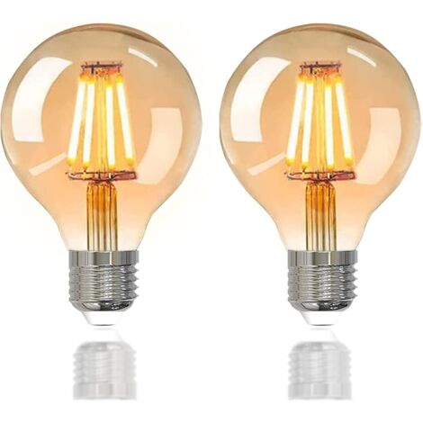 APEX Ampoule à vis E27, ampoule LED style Edison, ampoule rétro E27 à vis non dimmable, 220 V 4 W,400 lumens,blanc chaud 2700 K, IRC 90 (1/5)