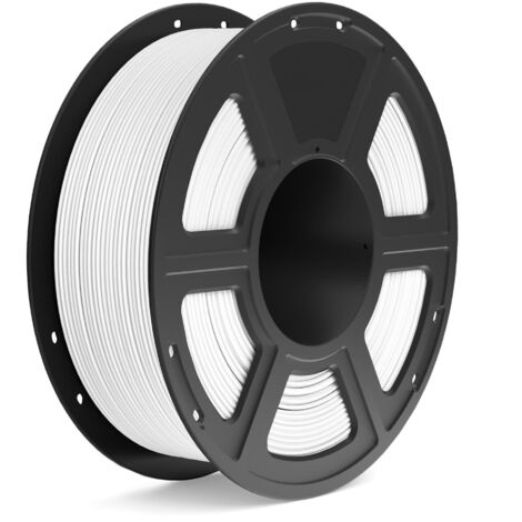 APEX Filament pour imprimante 3D, PLA+ 1,75 mm, bobinage soigné, résistant et durable, bobine de 1 kg (2,2 lb), blanc