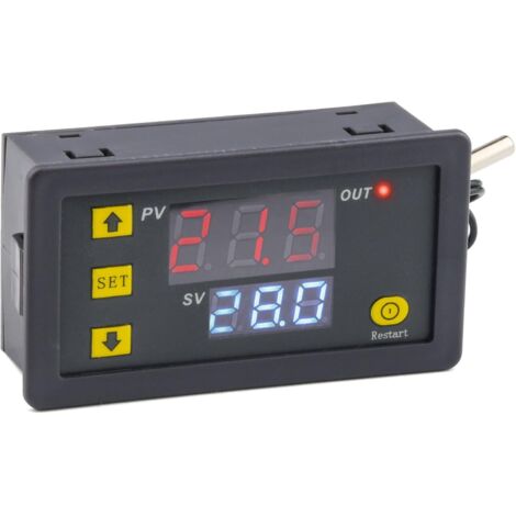 APEX Thermostat numérique 20 A 12 V, régulateur de température numérique, instrument de contrôle du chauffage et de la climatisation (1/5)