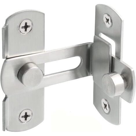 APEX Verrou de porte à angle droit 90 degrés de grange coulissante en acier inoxydable, loquet de porte coulissante à rabat (1/5)