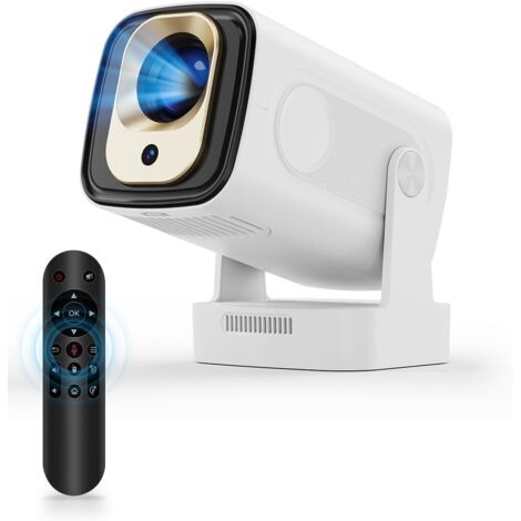 Apex – Mini vidéoprojecteur 4K avec WiFi 6 et Bluetooth 5.4 – Autofocus et correction trapèze – Luminosité 260 lumens – Télécommande Air Mouse