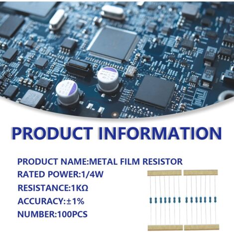 Résistances 5 Bandes Code Couleur Sourcing Map 300 Pièces 160 Ohm Résistance 1/6W 1% à Film Métallique 5 Bandes Pour Projets Et Expériences électroniques De Bricolage Résistances électroniques Résistances 5 Bandes Code Couleur Sourcing Map 300 Pièces 160 Ohm Résistance 1/6W 1% à Film Métallique 5 Bandes Pour Projets Et Expériences électroniques De Bricolage Résistances électroniques
