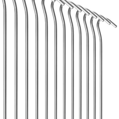 COM-FOUR® 36x piquets de Tente en Acier - piquets de Sol Semi-circulaires et Robustes pour Le Camping et l'extérieur - idéal pour Les sols normaux COM-FOUR® 36x piquets de Tente en Acier - piquets de Sol Semi-circulaires et Robustes pour Le Camping et l'extérieur - idéal pour Les sols normaux