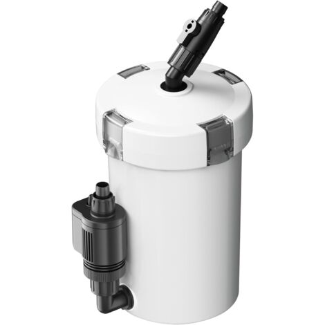 APEX HW-603B Filtre extérieur pour Aquarium, débit 400 l/h, avec 3 Étapes de Filtration, Matériaux et Pompe 6 W, Filtre Externe