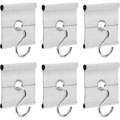 APEX 6 crochets pour rail de passepoil - 6 crochets en S - Accessoires de rail de passepoil - Crochets pour voile d'ombrage et caravane (1/5)