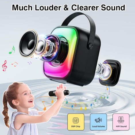 Mini-Machine de karaoké pour Enfants sans Fil de karaoké Machine HiFi
