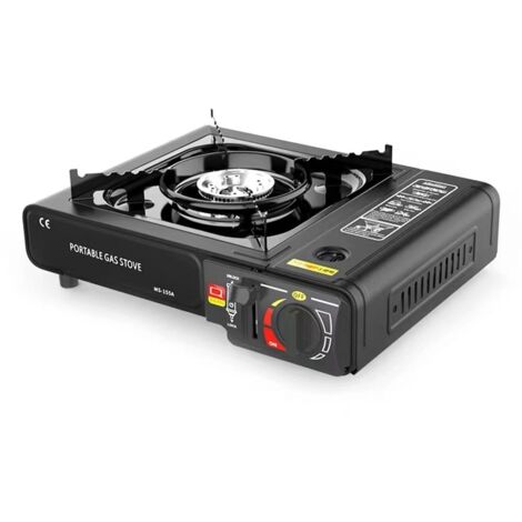 APEX Réchaud à Gaz Portable pour Camping, Festivals, Sorties de Pêche,  Cuisinière à Gaz Extérieure Ultra-mince 2200 W 34x28x11 Cm