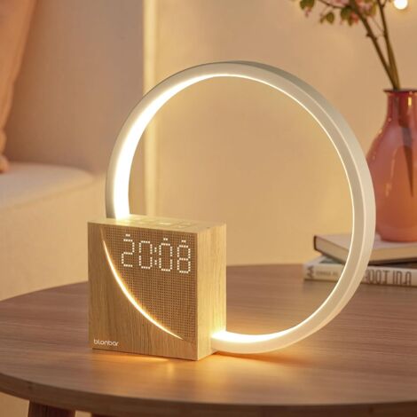 APEX Lampe De Chevet 10w Avec Fonction De Charge Usb, Réveil Lumière Touch Control Variable Lampe De Table Aide Au Sommeil Bébés & Adulte (1/5)
