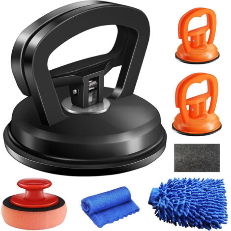 APEX 7 Pièces Ventouse Debosselage Set (Jaune+Orange)Ventouse Voiture Carrosserie丨Ventouse Carrosserie,pour Débosselage de Voiture (1/5)