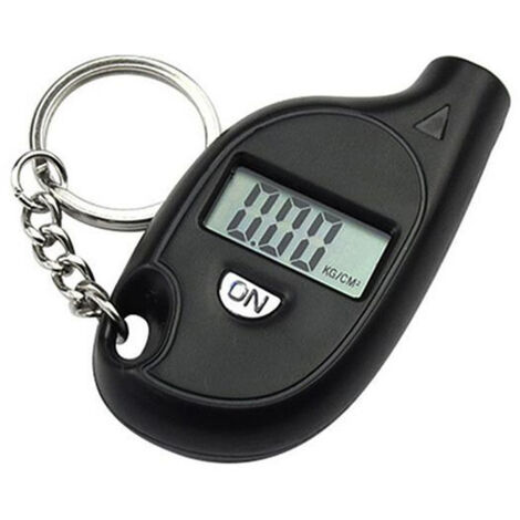 APEX Manomètre numérique de pression des pneus, manomètre électronique court avec écran LCD rétroéclairé, convient aux voitures, motos et vélos, noir. (1/5)