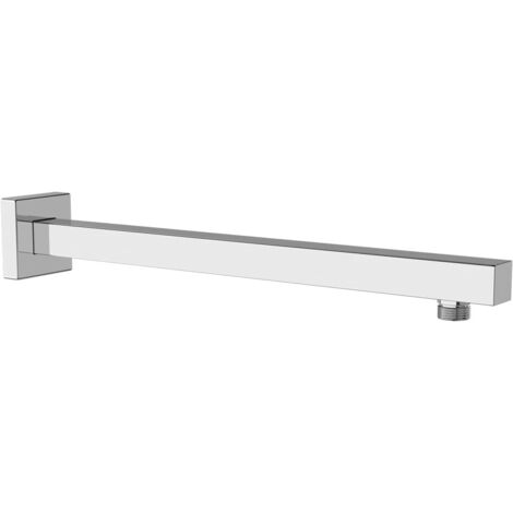 APEX Bras de douche mural, rallonge pour pommeau de douche, rallonge pour pommeau de douche de salle de bain de 40 cm, acier inoxydable chromé.