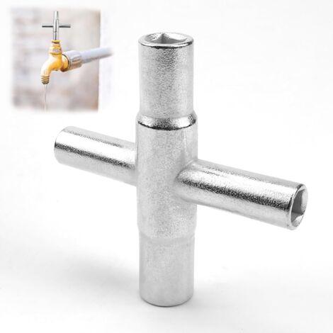 APEX Clé carrée pour armoire électrique (7 mm/100 mm) - Clé pour échappement de radiateur - Clé triangulaire multi-usages (1/5)