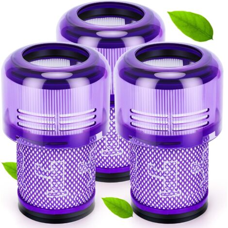 APEX 3 Pièces Filtre pour Dyson V12, Lavable HEPA Filtre Compatible pour Dyson Detect Slim Absolute Extra/Total Clean/Fluffy, Aspirateur sans Fil Interchangeable 971517-01 (1/4)
