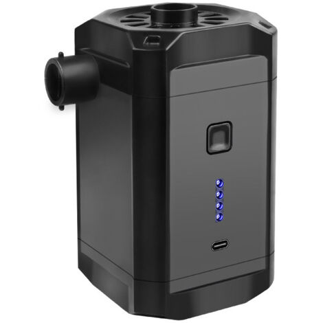 APEX Pompe à air électrique, pompe à air portable rechargeable, gonfleur de matelas pneumatique avec 3 embouts, adaptée à de multiples utilisations. (1/5)