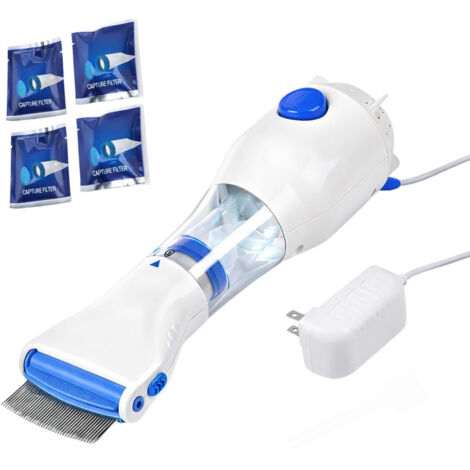 APEX électrique Peigne à Poux - sans produits chimiques ( avec 4 filtres inclus)