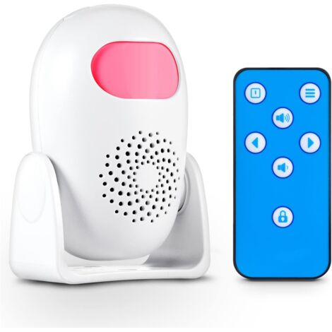 APEX Motion Detector Alarm Indoor Motion Sensor Alarm with Remote Control 110dB 4 Volume Levels Motion Detector Alert for Home Shop Store (1 Motion Detector, 1 Remote Control) (1/5)