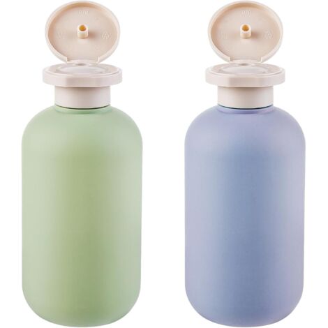 APEX 2Pcs Silicone Travel Bottles, 200ML Leak Proof Squeeze Travel Containers, Refillable Portable Empty Travel Size Bottles Accessories Containers for Toiletries,Shampoo and Conditioner (1/5)