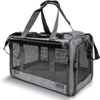 APEX Pet Carrier for Large Cats, Soft-Sided Cat Carrier for Medium Big Cats and Puppy up to 20lbs, Washable Dog Carrier Privacy Protection for Home Outdoor Travel