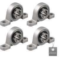 APEX Pieces Pillow Block Bearings, Bearing Housing, Ball Bearings, Zinc Alloy Bearings (Size: 20mm)