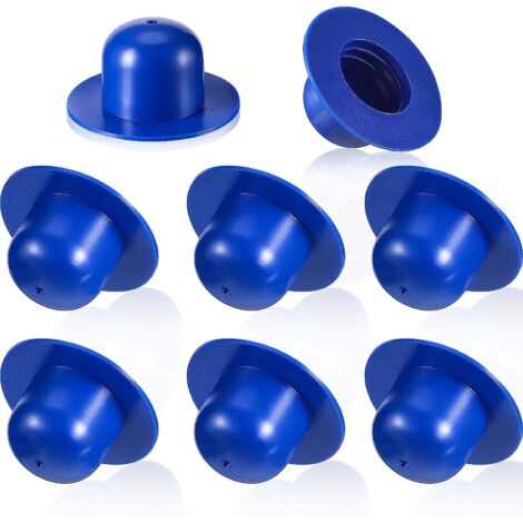 8 Pièces Bouchons de Vidange de Piscine Pompe de Filtre de Piscine Creusée de Rechange Bouchon de Trou de Crépine Bouchon de Butée Murale Compatible avec Les Piscines INTEX (Bleu) (1/5)