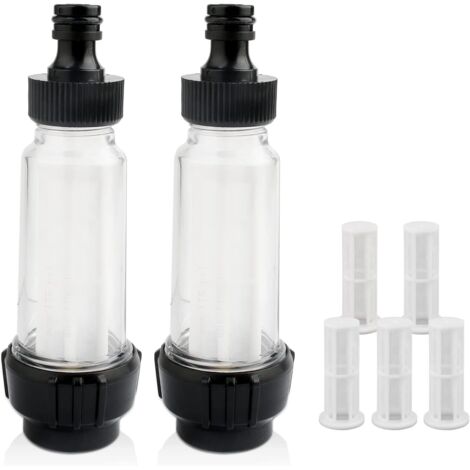 Filtre a eau pour Karcher,3/4 Nettoyeur Filtre Tuyau Arrosage,2 filtres, 2 connecteurs, 5 filet de filtre, pour Tous les Nettoyeurs Haute Pression, Arrosage de jardin, Camping-Car (1/5)