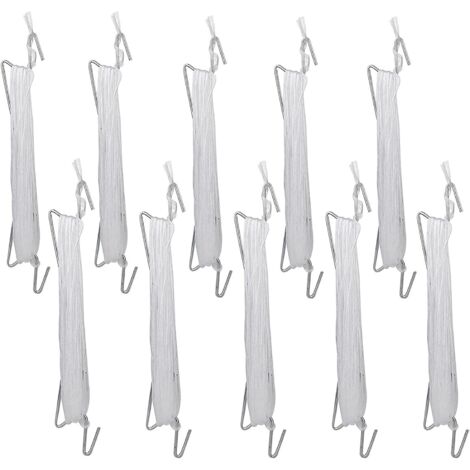 Lot de 10 crochets à tomates, crochets à tomates avec ficelle de jardin, cravates et supports pour tomates Clips de support pour planter des tomates, des cerises, des fruits, des à vigne, 10 m (1/5)