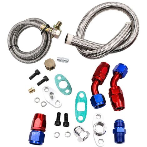 Huile Refroidi Ligne Turbo Oil Feed Retour Conduite de Vidange pour T3 T4 T70 (1/5)