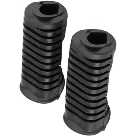 Moto Repose-pieds Pad - Plaque avant moto Repose-Pieds, Repose-pieds en caoutchouc Pad Grip Cover Compatible avec 125cc CG 125 (1/5)