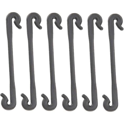100 pièces Clips végétaux pince de fixation de vigne végétale noir pour soutenir les tiges de raisin Clips de greffage ajustant le jardin plante réutilisable de fleur de vigne légumes tomates escalade (1/5)