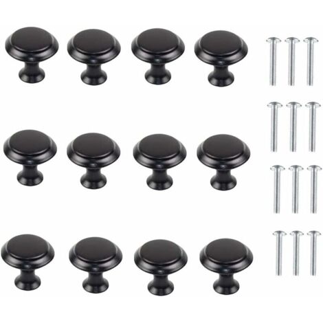 Boutons de Porte de Placard,12 Pièces Alliage d'aluminium Poignée de Meuble Cuisine Ronde en Forme de Champignon pour cuisine,armoire,placard,tiroir,chambre à coucher,meubles de salle de bains. (1/5)