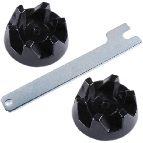 Lot de 2 raccords de vitesses en caoutchouc noir et 1 Outil de Serrage pour 9704230 KSB5WH KSB5 KSB3 pour Electrique Mélangeur (1/5)