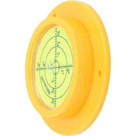 Bulle de niveau 90mm, ABS avec échelle, niveau à bulle rond transparent portable, pour balances caméras électroniques (1/5)