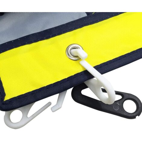 Lot De 10 Clips Mousquetons En Nylon 6x3x0,4 Cm – Pour Mât De Drapeau, Kayak, Canoë, Tente, Porte-clés – Résistants Aux Intempéries, Installation Facile