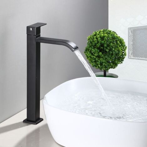 Robinet Lavabo, Robinet cascade pour salle de bain, Chaude et Froide Réglable de Mitigeur Lavabo (1/5)